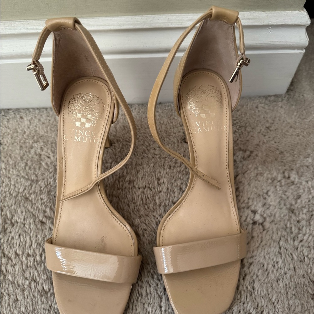 Vince Camuto Tan High-Heeled Sandals